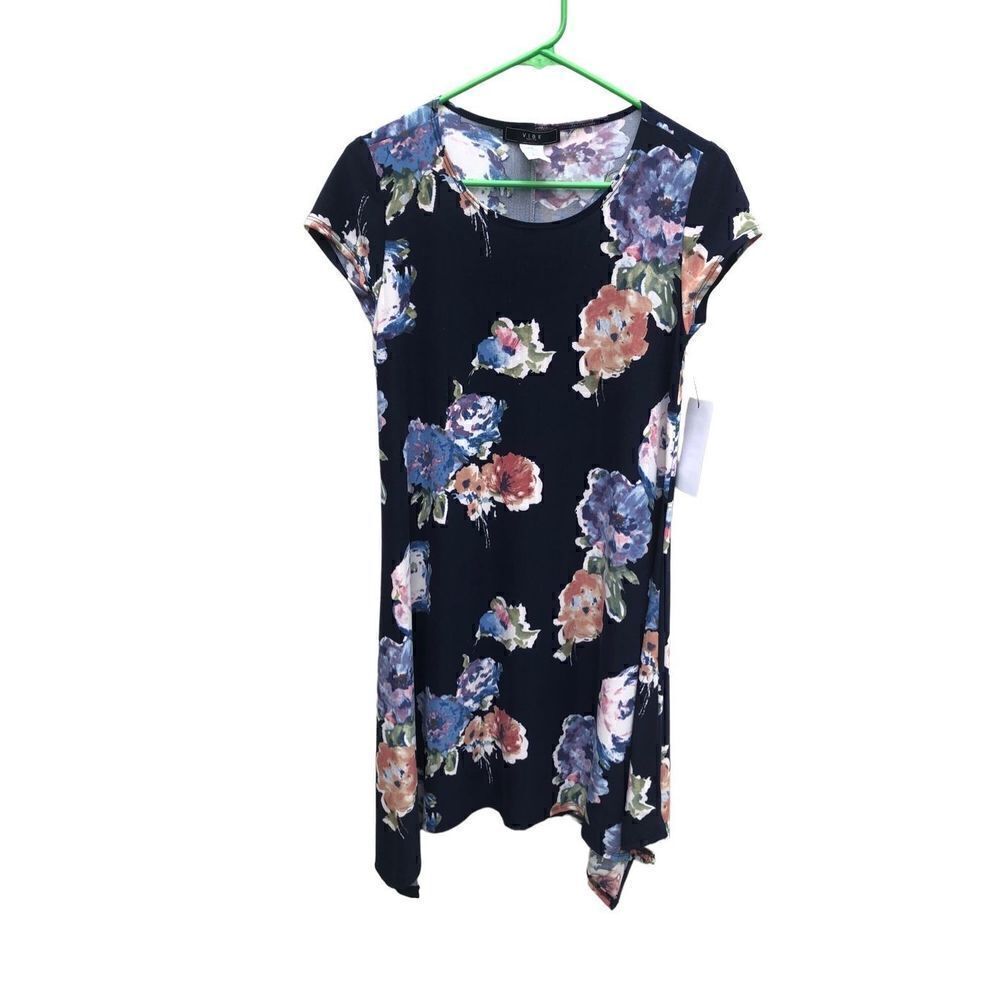 Vibe Petites Size Large (LP) Dress Floral Pattern